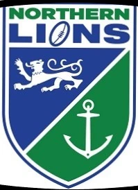 Northern Lions – Wappen mit Löwe und Anker